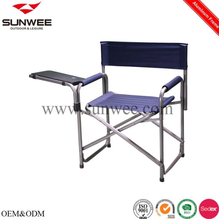 Aluminum Director Chair with Table