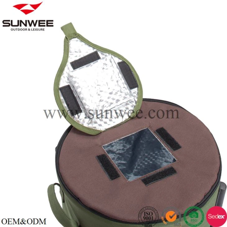 folding barrel cooler with stand