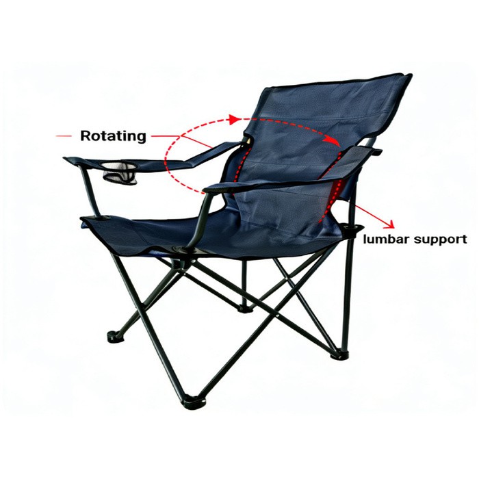Upgraded Classic Armchair | Rotating Backrest & Lumbar Support