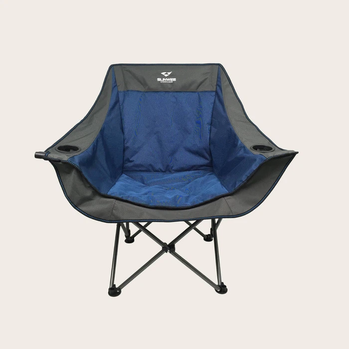 Deluxe Camping Sofa with Wine Glass Holder